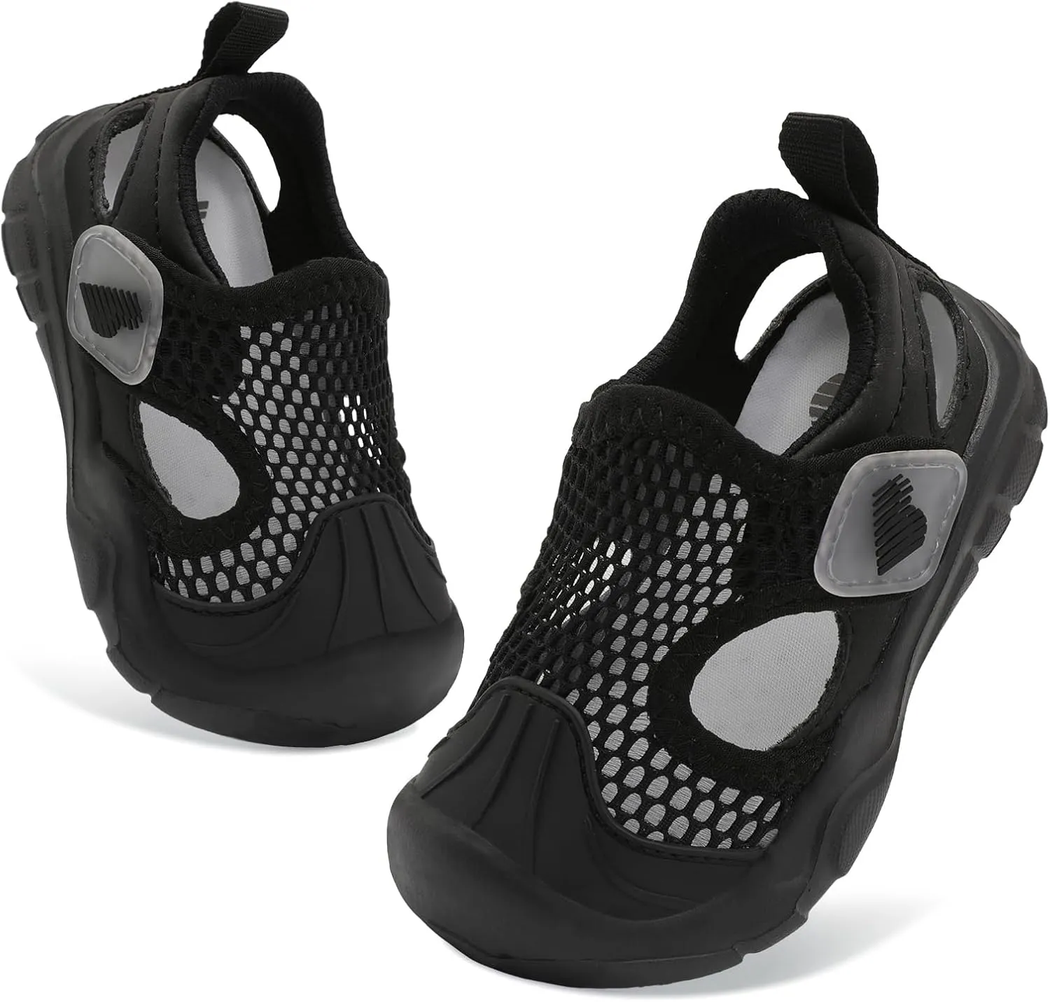 BARERUN Toddler Water Shoes Boys Girls Qucik Dry Breathable Kids Water Shoes Wide Adjustable Instep Water Sandals for Beach Swim Pool Non Slip Flexible Barefoot Sport Aqua Shoes