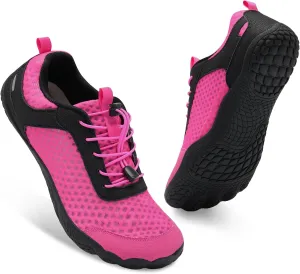BARERUN Water Shoes Women Men Quick-Dry Wide Toe Athletic Hiking Water Sports Shoes Adjustable Zero Drop Barefoot Shoes for Beach Swim Kayaking Surfing Walking Training