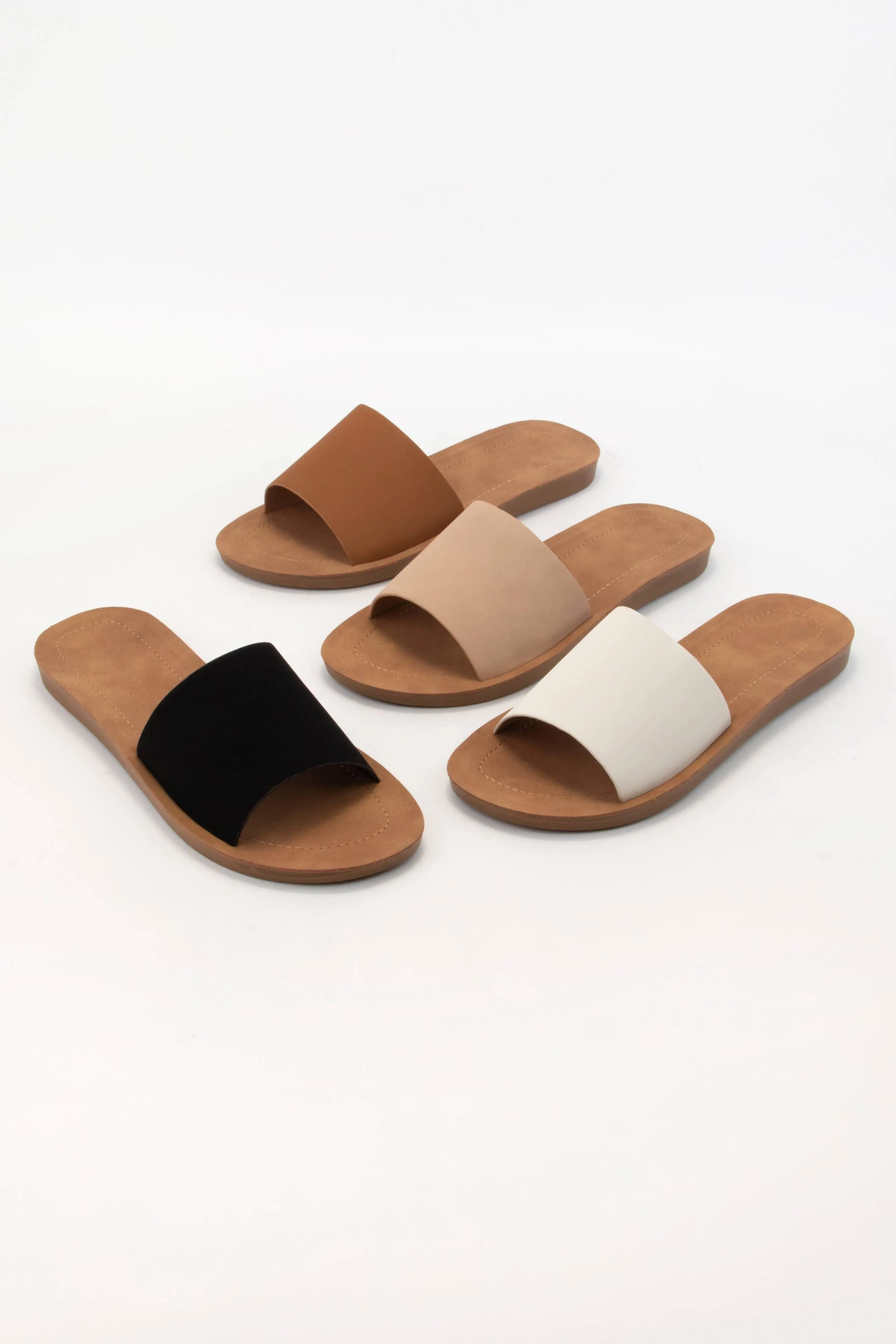 Basic Bold Upper Flexible Sole Slide