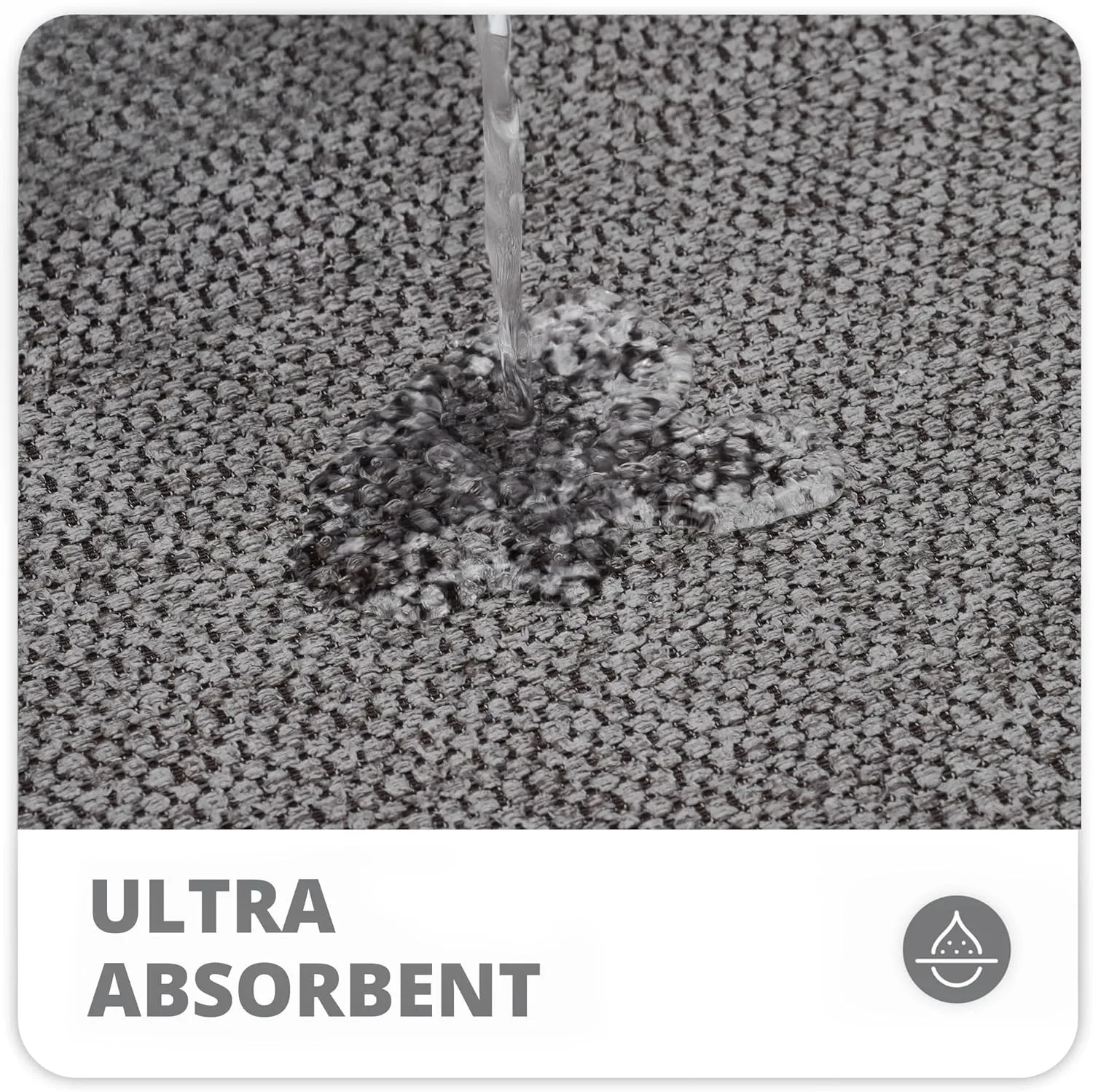 Bath Mat,Ultra Thin Bathroom Rugs,Rubber Bath Mats for Bathroom,Quick Dry,Non-Slip,Machine Washable,Fit Under Door,Absorbent Bath Rugs,Shower Outside,Sink,Home Decor Accessories.(Dark Grey,17''x27'')