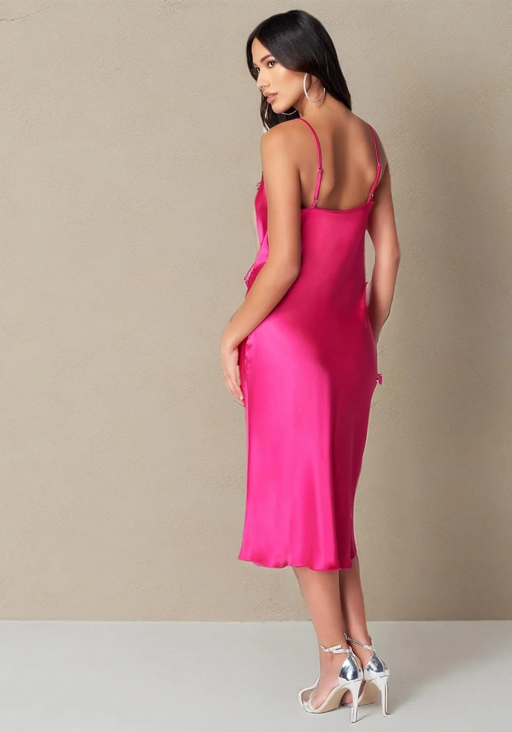 bebe Satin Slip Dress