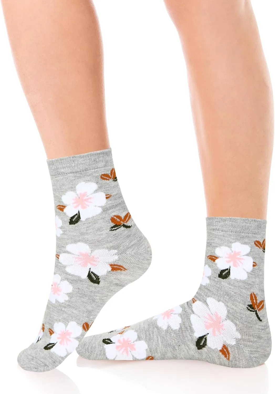 Benefeet Sox Cute Crew Socks Women Girls Fun Novelty Patterned Cotton Casual Socks Athletic High Ankle Sock