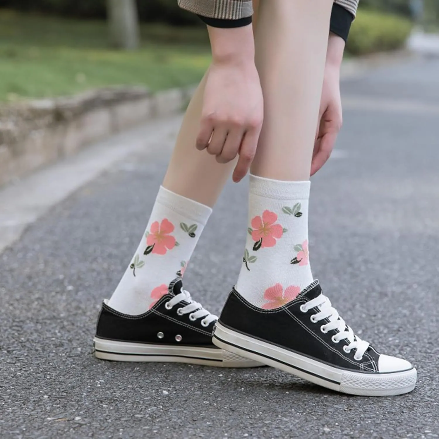 Benefeet Sox Cute Crew Socks Women Girls Fun Novelty Patterned Cotton Casual Socks Athletic High Ankle Sock