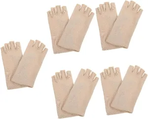 BESPORTBLE 5 Pairs Fingerless Gloves Warm Elastic Uv Blocking Sun Gloves for Manicure Driving Cycling