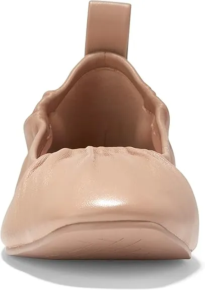 Best-selling deal Slip Leather Flats Cole On York Haan Soft Nude Toe Flexible Big savings event Ballet Pointed