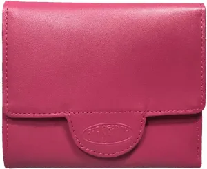Big Skinny Women's Trixie Leather Tri-Fold Slim Wallet, Holds Up to 30 Cards