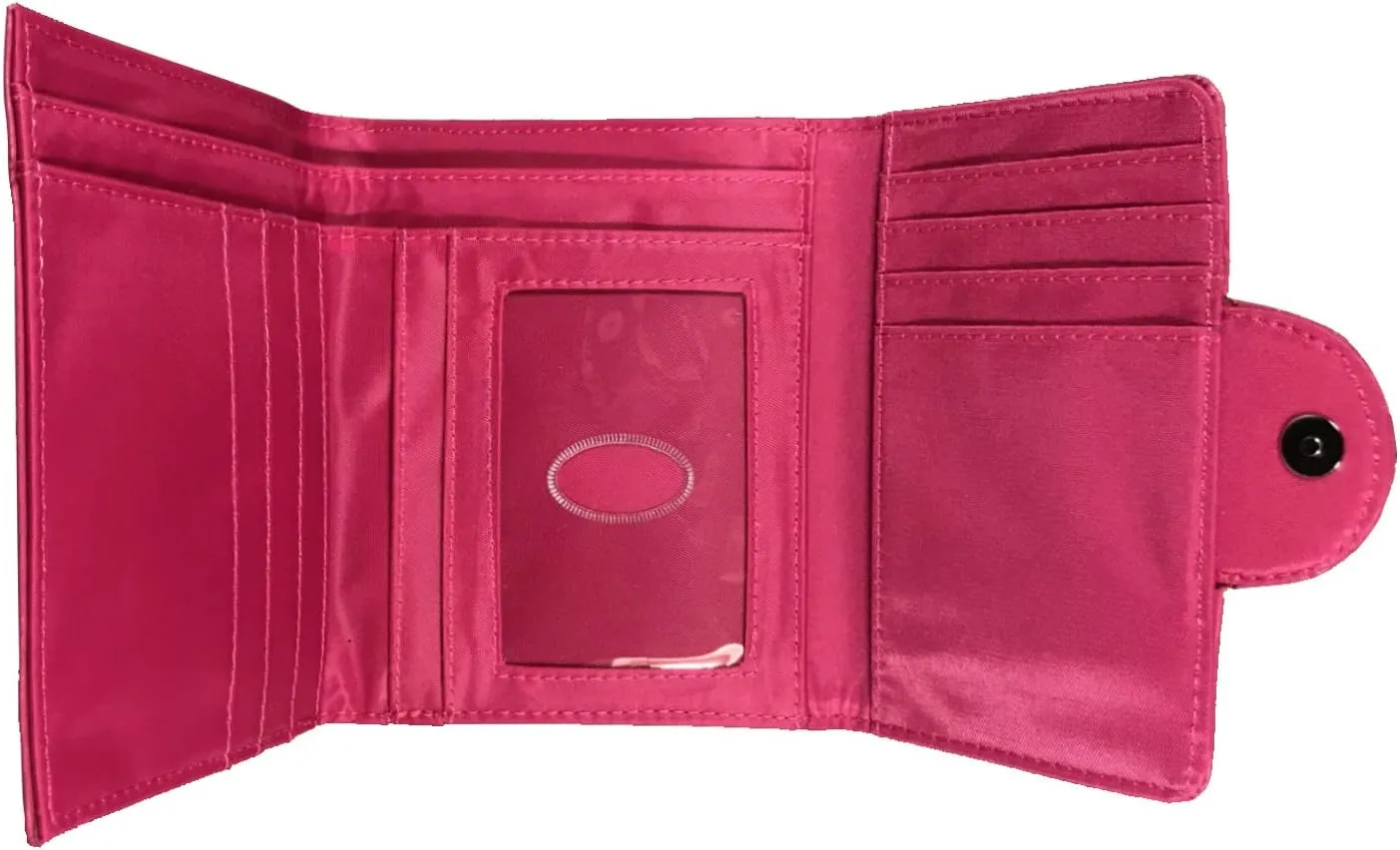 Big Skinny Women's Trixie Leather Tri-Fold Slim Wallet, Holds Up to 30 Cards