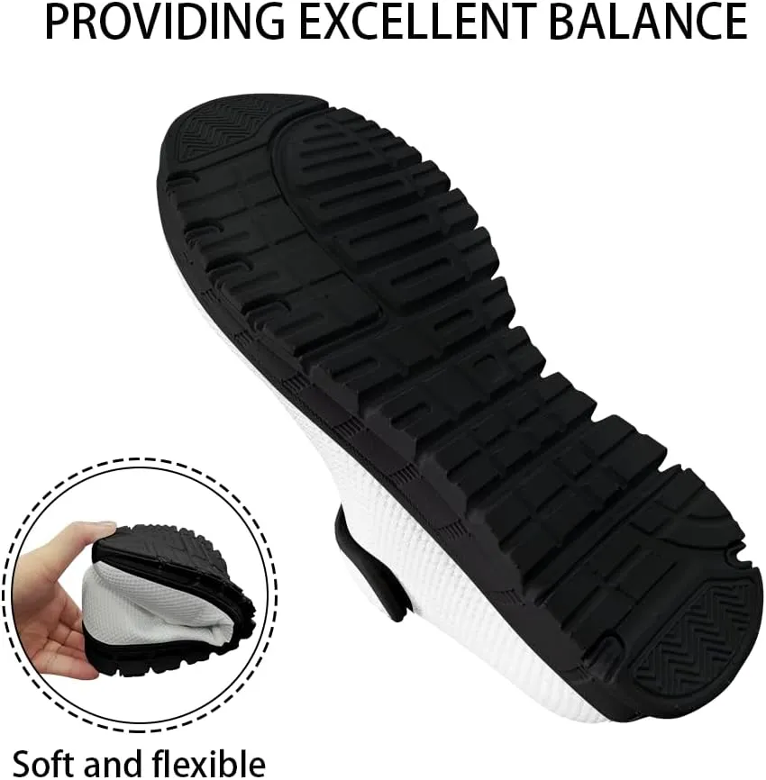 Binienty Womens Mary Jane Flats Cozy Soft Mesh Walking Sneaker Shoes with Ankle Strap Non Slip