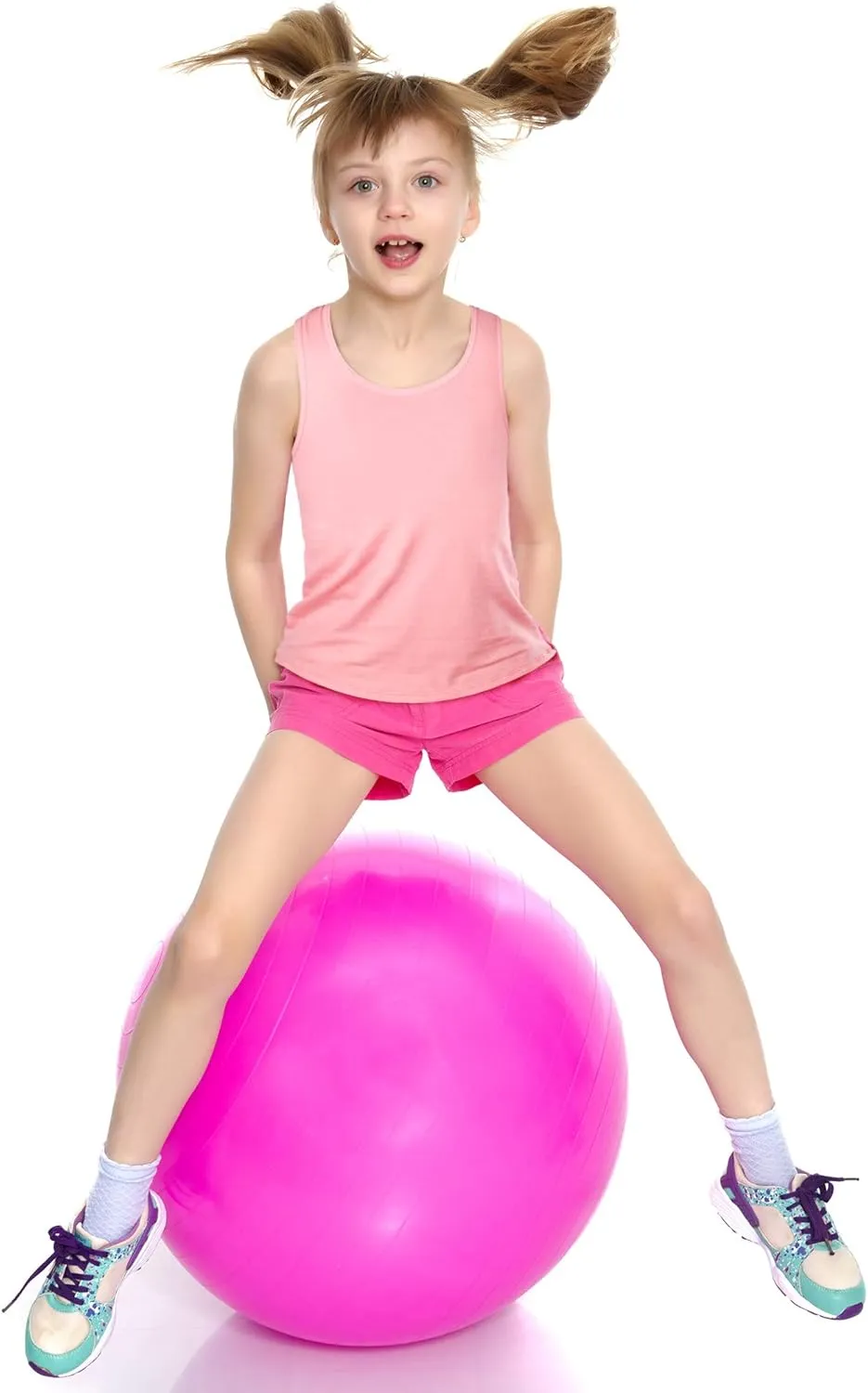 Boao 3 Pieces Girls Dance Tank Top Racerback Crop Tank Top Sleeveless Dance Outfit for Ballet Gymnastics Dancewear