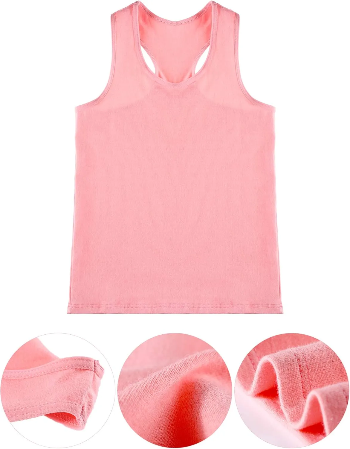 Boao 3 Pieces Girls Dance Tank Top Racerback Crop Tank Top Sleeveless Dance Outfit for Ballet Gymnastics Dancewear