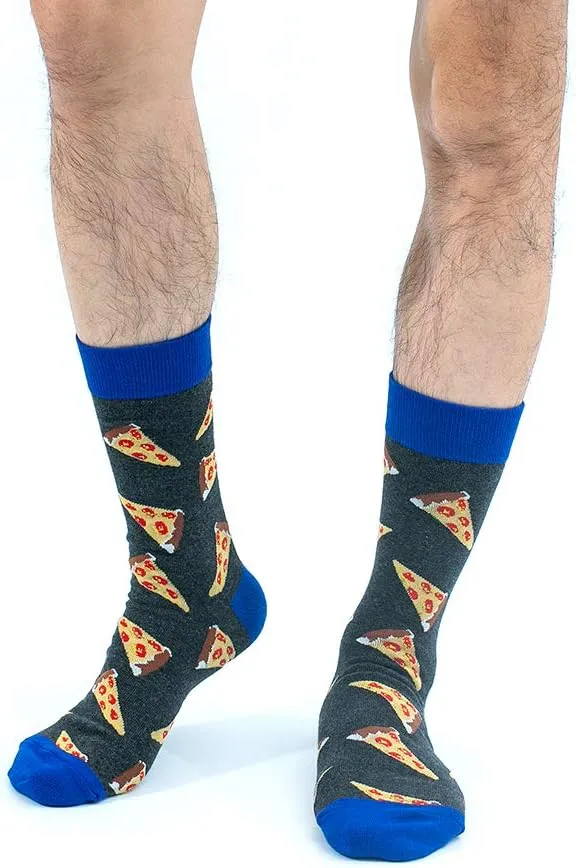 BONANGEL Fun Socks, Cool Cute Food Graphic Animal Novelty Crazy Funny Crew Dress Socks for Men