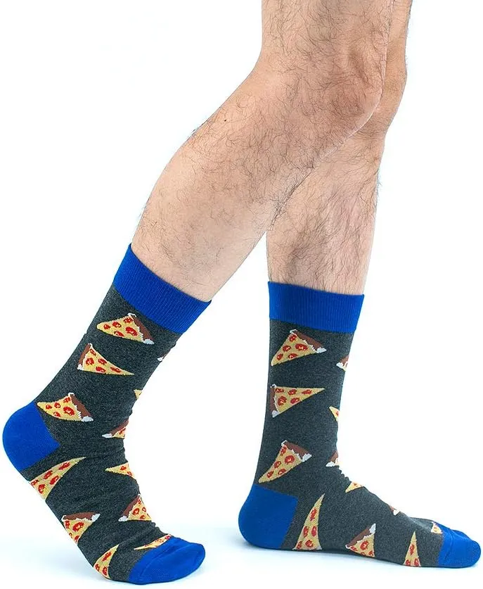 BONANGEL Fun Socks, Cool Cute Food Graphic Animal Novelty Crazy Funny Crew Dress Socks for Men