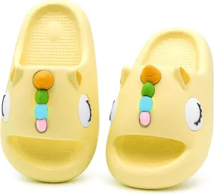 Boys Girls Cloud Unicorn Slide Sandals Non-slip Comfy Cushioned Thick Sole Shower Pool Slippers Summer Beach Water Shoes Indoor & Outdoor