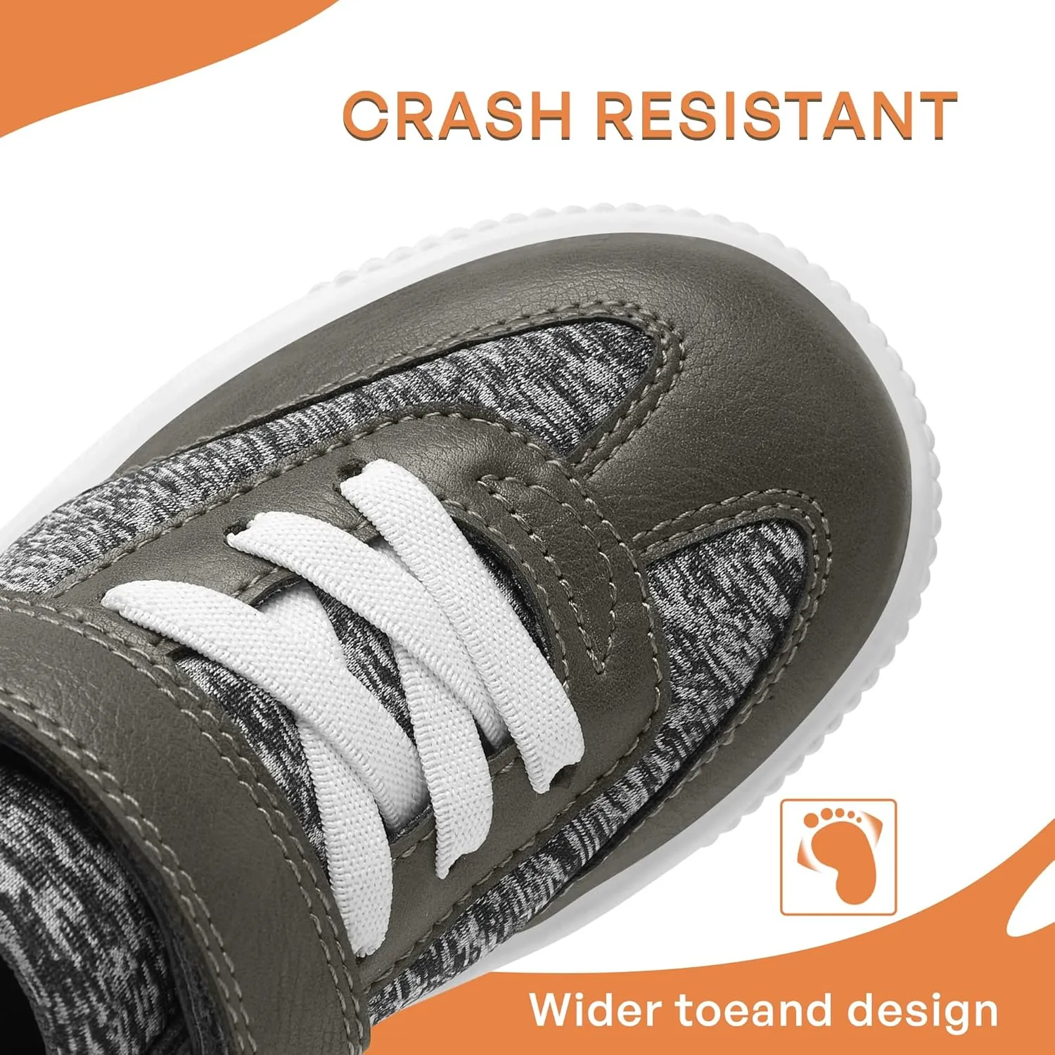 Boys Sneaker Fashion Lace Up Lightweight Fashion Sneakers Breathable Color Block Hook and Loop Little/Big Kids Shoes