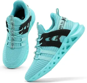 Boys Tennis Shoes Girls Kids Slip on Sneakers Lightweight Running Shoes for Athletic Walking