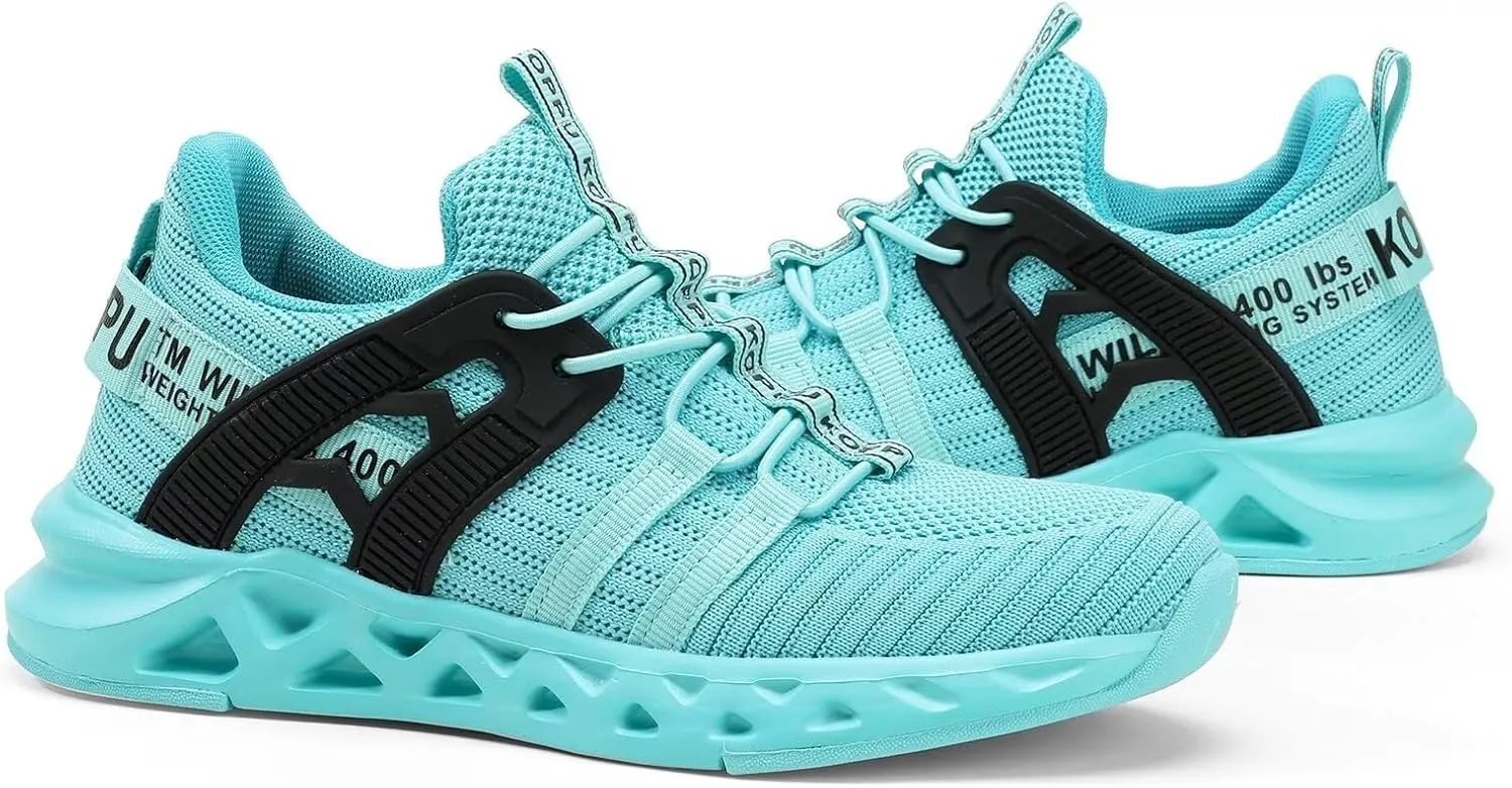 Boys Tennis Shoes Girls Kids Slip on Sneakers Lightweight Running Shoes for Athletic Walking