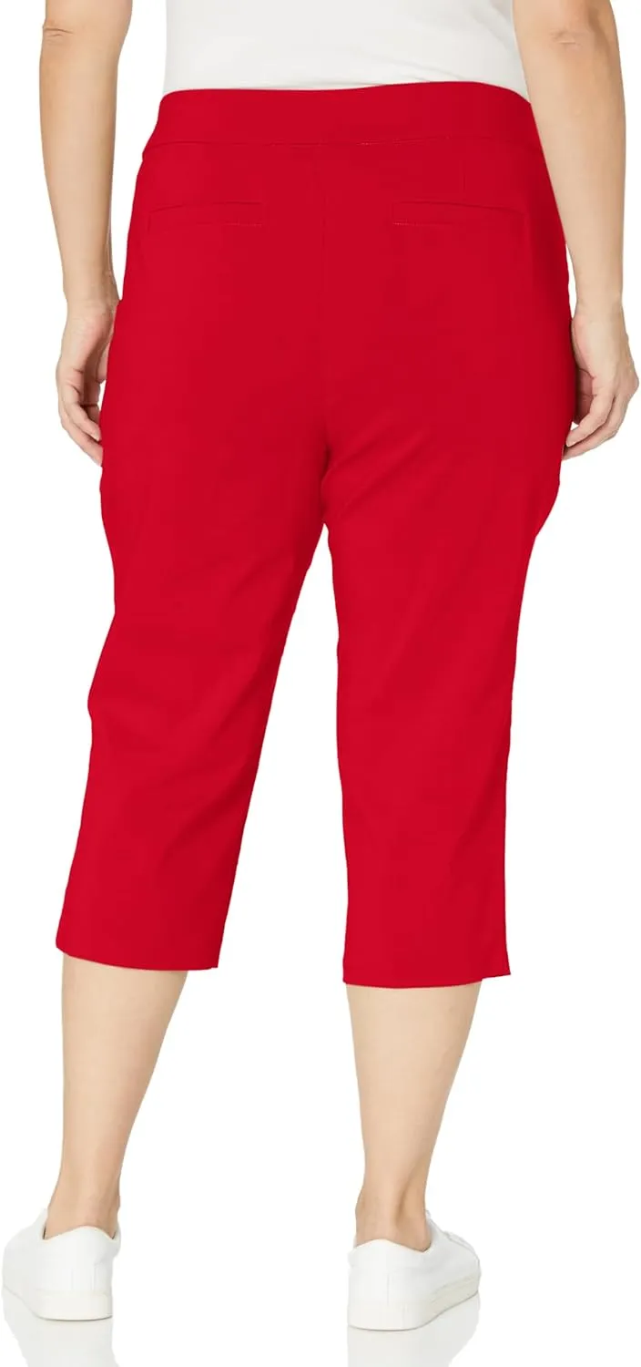 Briggs New York Women's Plus-Size Pull on Capri L Pocket