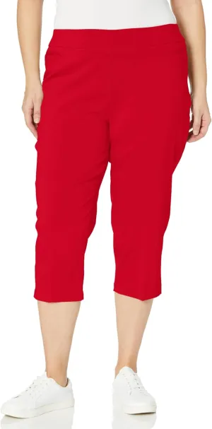 Briggs New York Women's Plus-Size Pull on Capri L Pocket