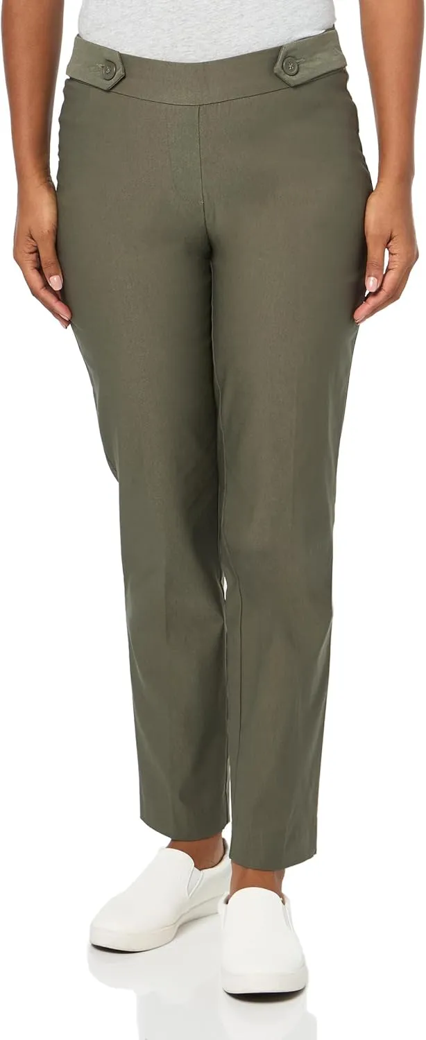 Briggs New York Women's Pull on Magic Pant, Black, 18