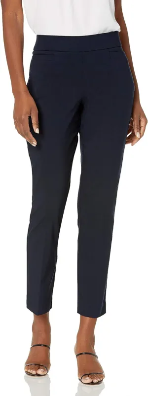 Briggs New York Women's Super Stretch Millennium Welt Pocket Pull on Career Pant (Average & Short & Tall Length)