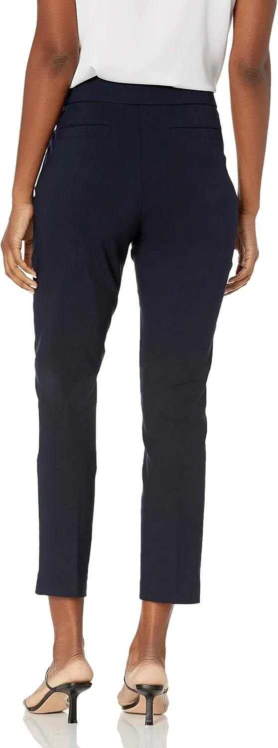 Briggs New York Women's Super Stretch Millennium Welt Pocket Pull on Career Pant (Average & Short & Tall Length)