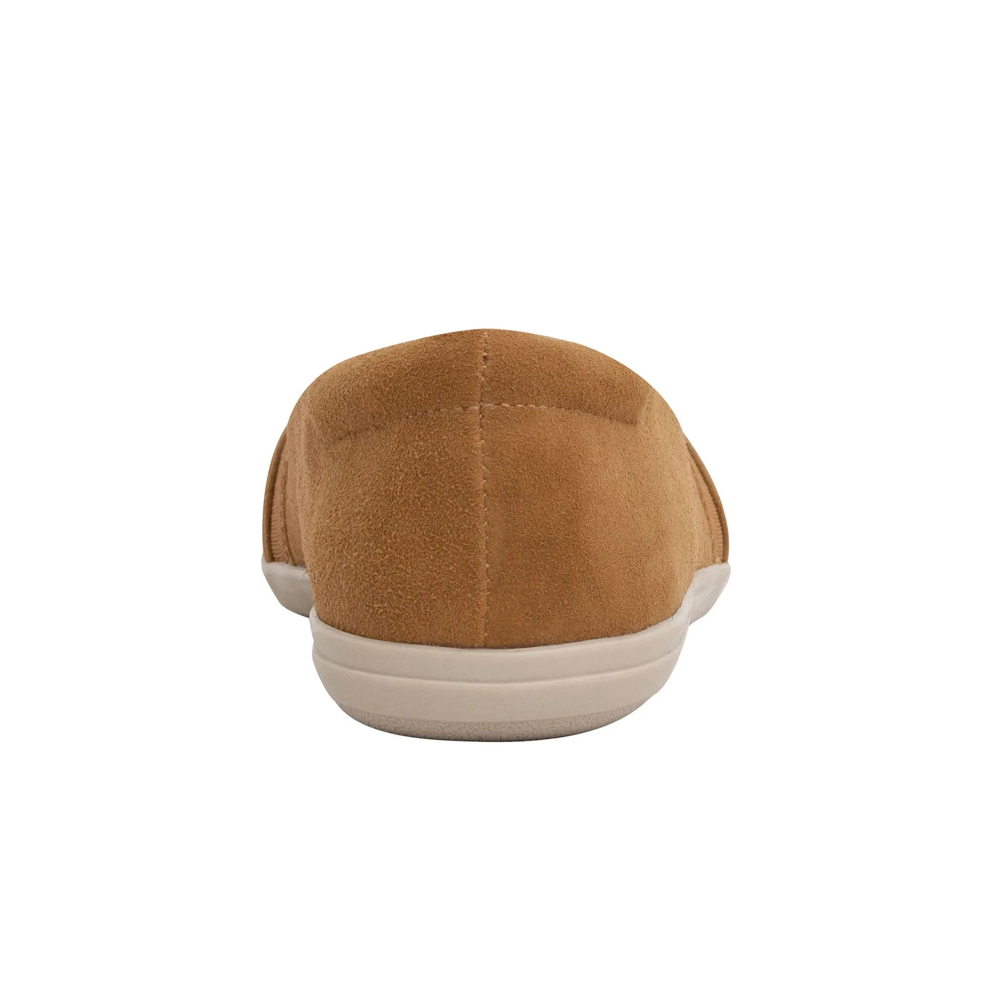 Brown Easy Round Slip Bounce Flats Ballet On Suede Modern Spirit Reliable customer support Light Toe Medium Ultra