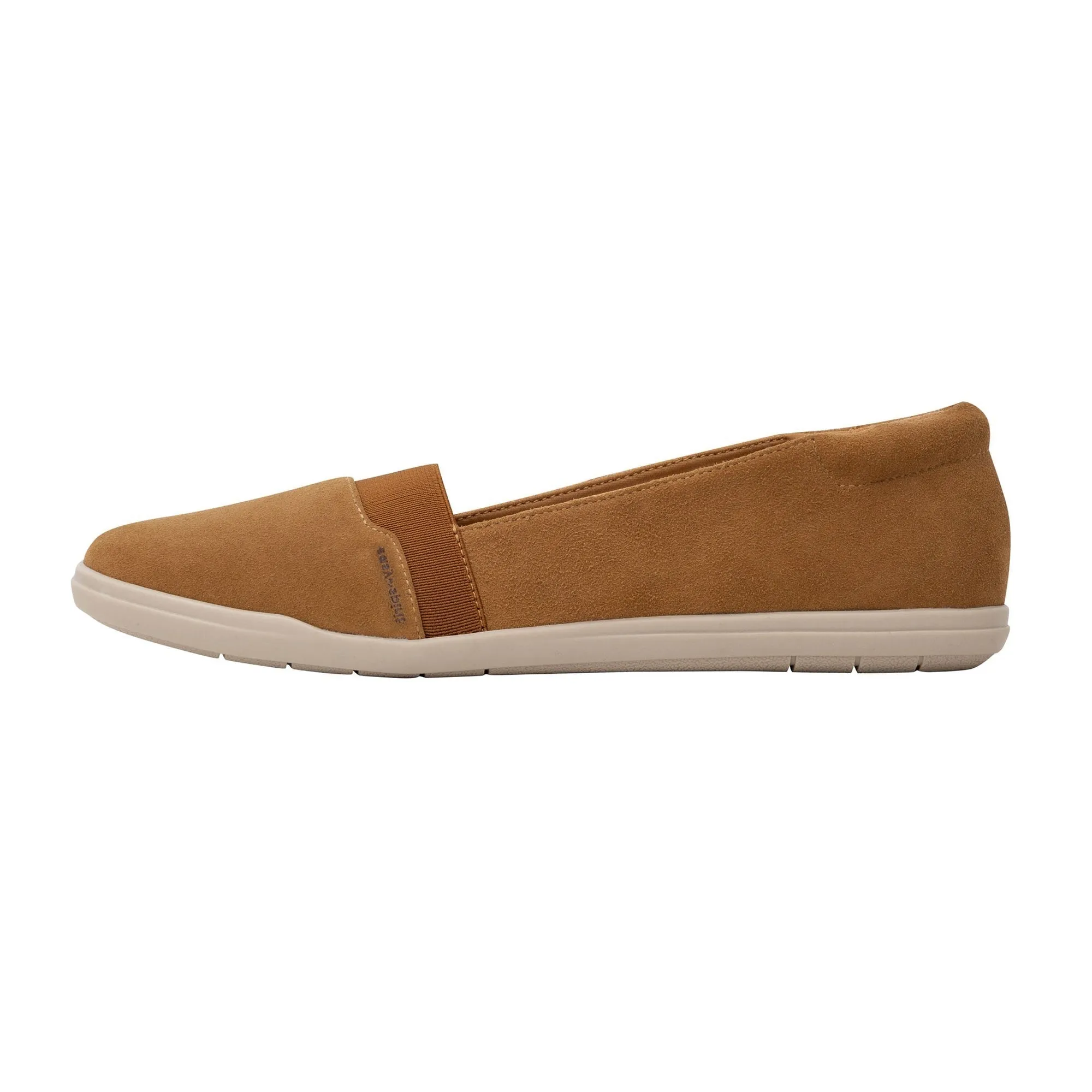 Brown Easy Round Slip Bounce Flats Ballet On Suede Modern Spirit Reliable customer support Light Toe Medium Ultra