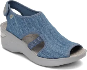 BZees womens Dream Denim Ankle Straps 8.5 W