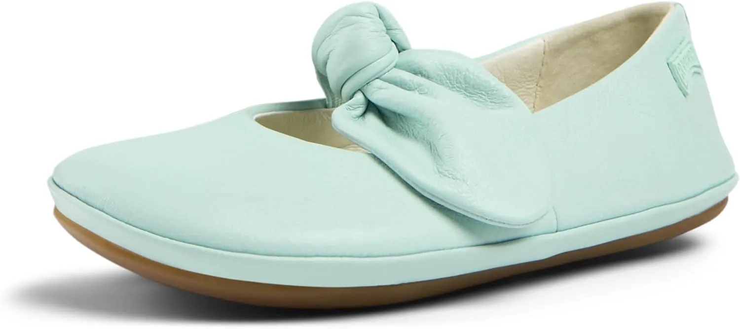 Camper Kids Girls Fashion Ballet Flat, Blue 013, 1 Little Kid