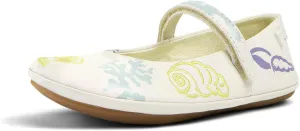 Camper Kids Girls Fashion Ballet Flat, White 005 TWS, 12 Little Kid