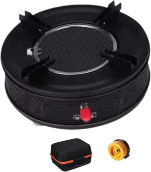 Camping Gas Burner Cookware Convenient Sturdy Stable Portable Mini Burner for Cooking Backpacking Hiking Outdoor Activities