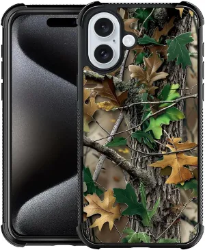 CARLOCA Compatible iPhone 16 Plus Case, Forest Camping Camo Autumn, Slim-fit & Lightweight, Enhanced Protection & Secure Grip