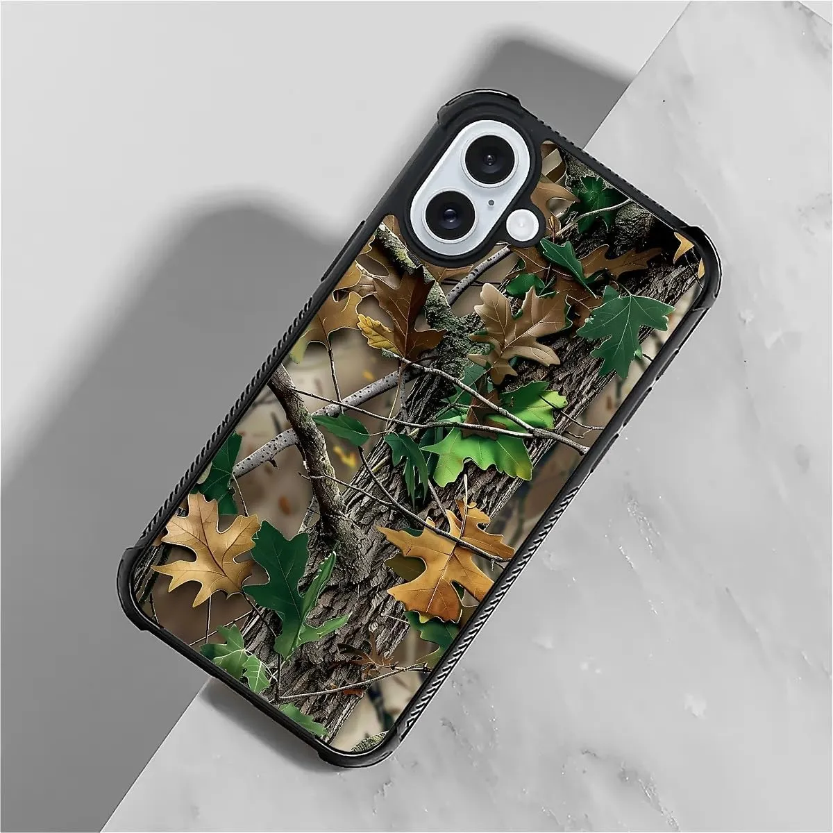 CARLOCA Compatible iPhone 16 Plus Case, Forest Camping Camo Autumn, Slim-fit & Lightweight, Enhanced Protection & Secure Grip