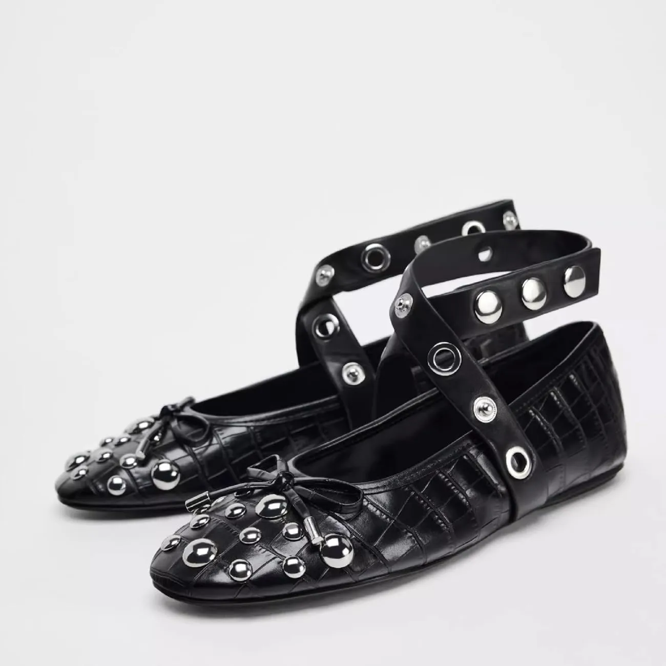 Casual Ankle Strap Ballet Flats for Women Buckle Strap