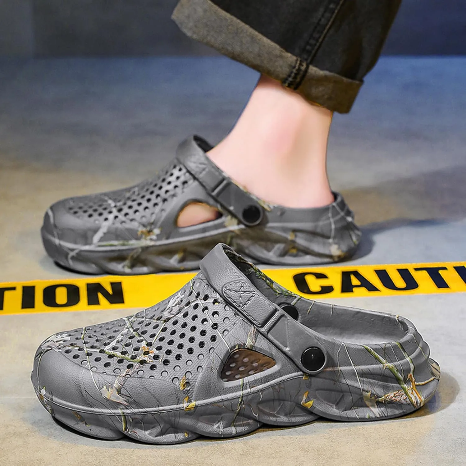 CERYTHRINA Men Garden Clogs Shoes Slippers: Lightweight Casual - Slip On Sandals for Outdoor Summer Beach Walking