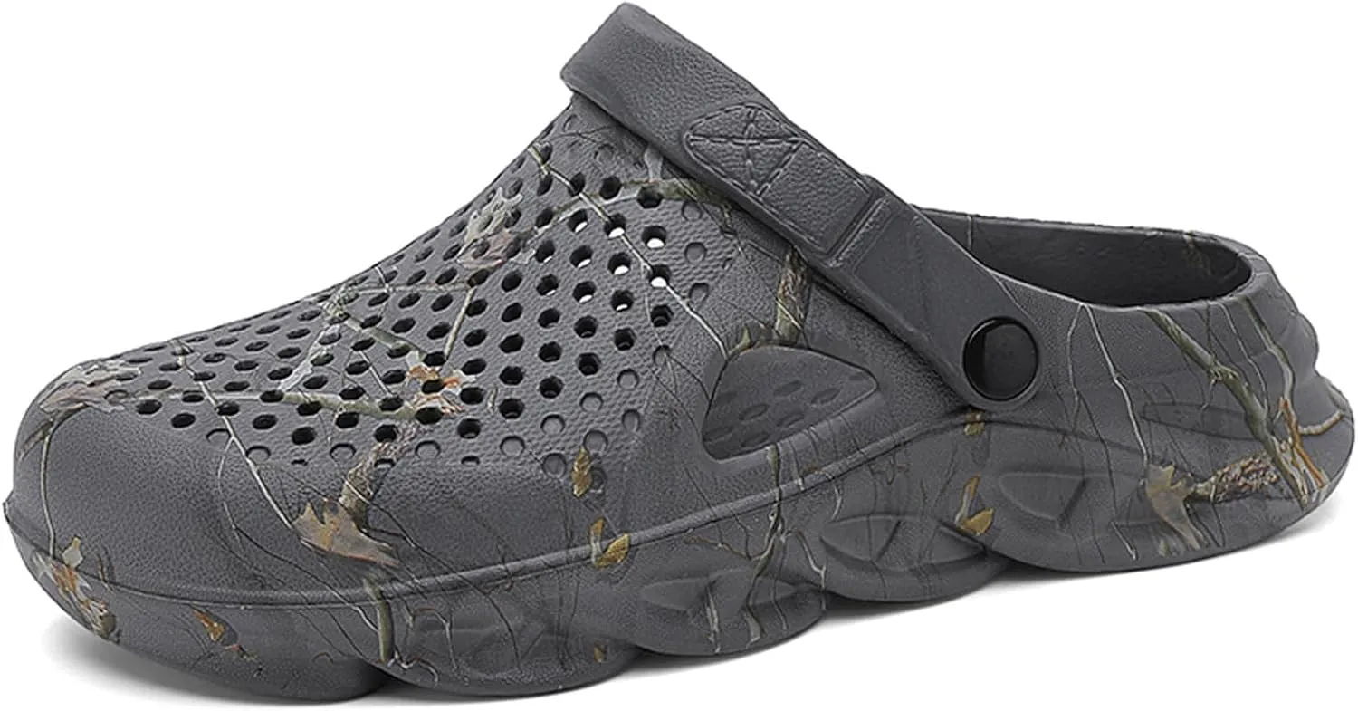 CERYTHRINA Men Garden Clogs Shoes Slippers: Lightweight Casual - Slip On Sandals for Outdoor Summer Beach Walking