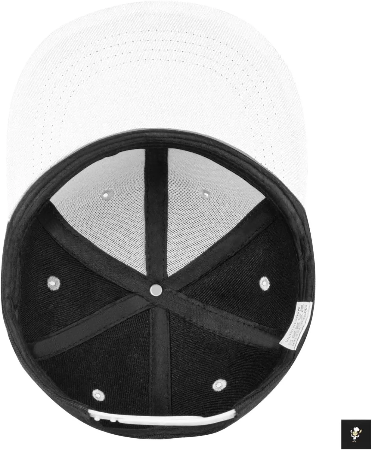 Chef with Spatula and Frying Pan Baseball Cap for Men Women Snapback Hat Adjustable Flat Bill Hats