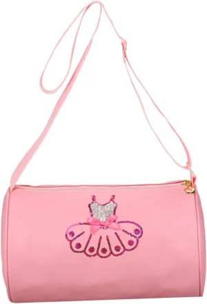 Children's Ballet Bag Dance Bag for Toddlers Large Capacity Adjustable Strap Secure Zipper Skirt Pattern