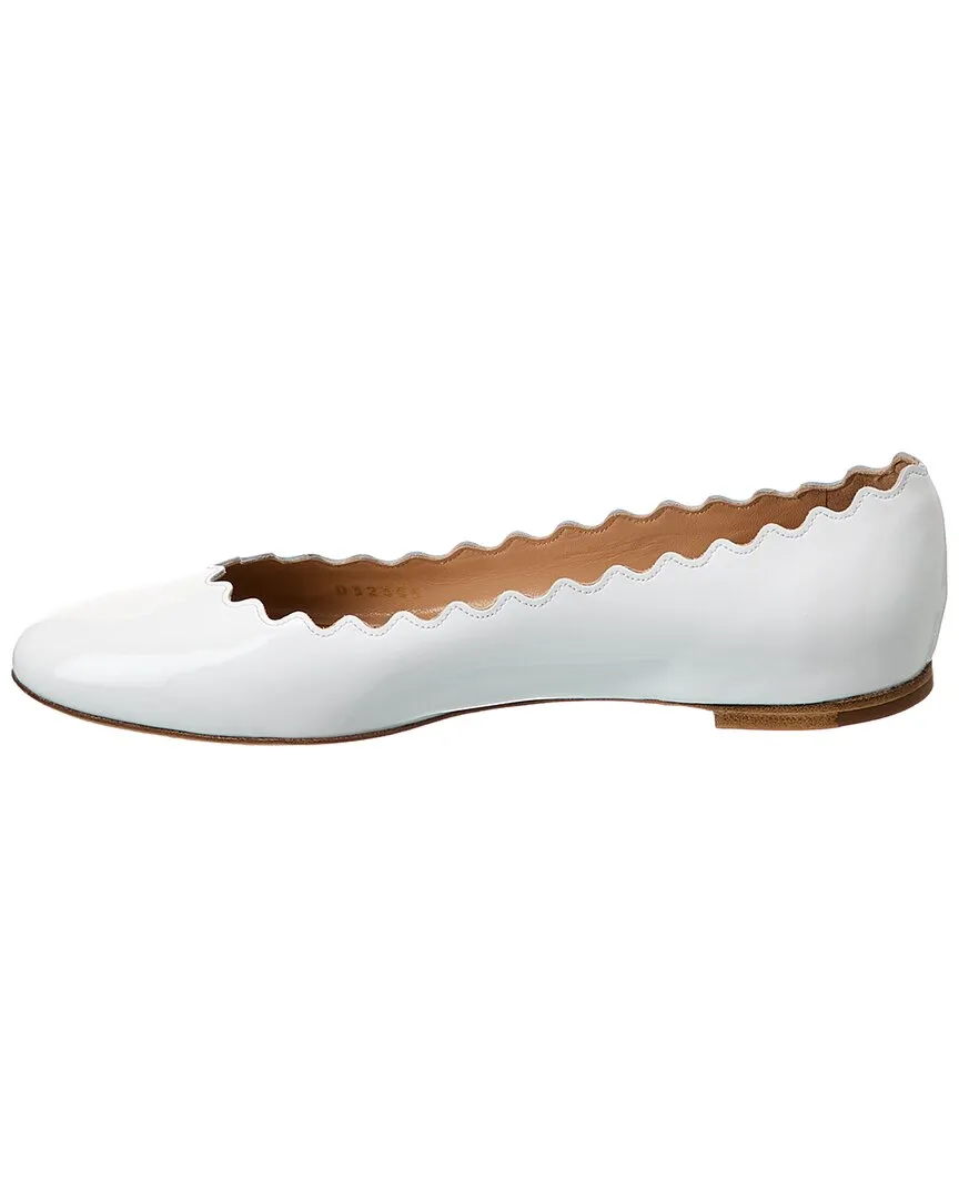 Chloé Lauren Scalloped Patent Ballet Flat