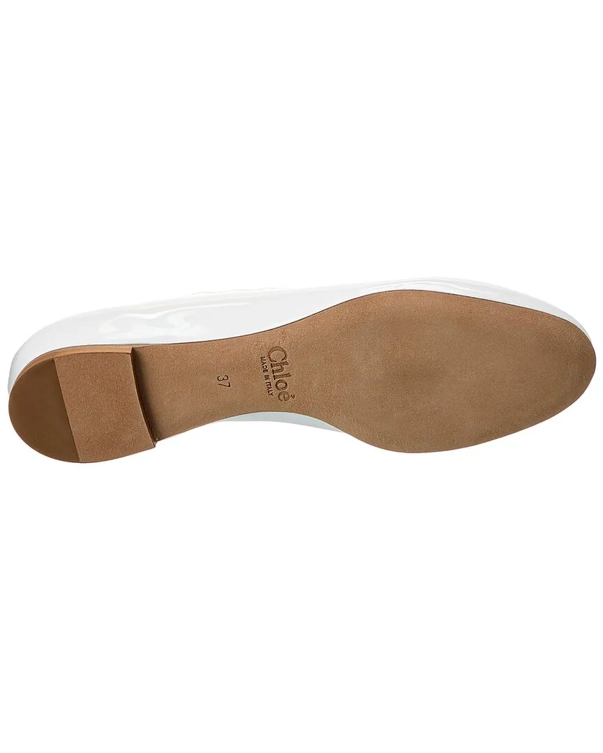 Chloé Lauren Scalloped Patent Ballet Flat