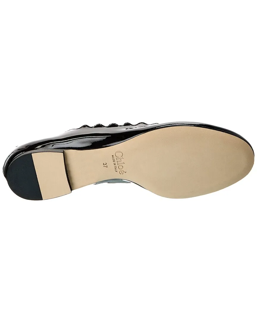 Chloé Lauren Scalloped Patent Ballet Flat