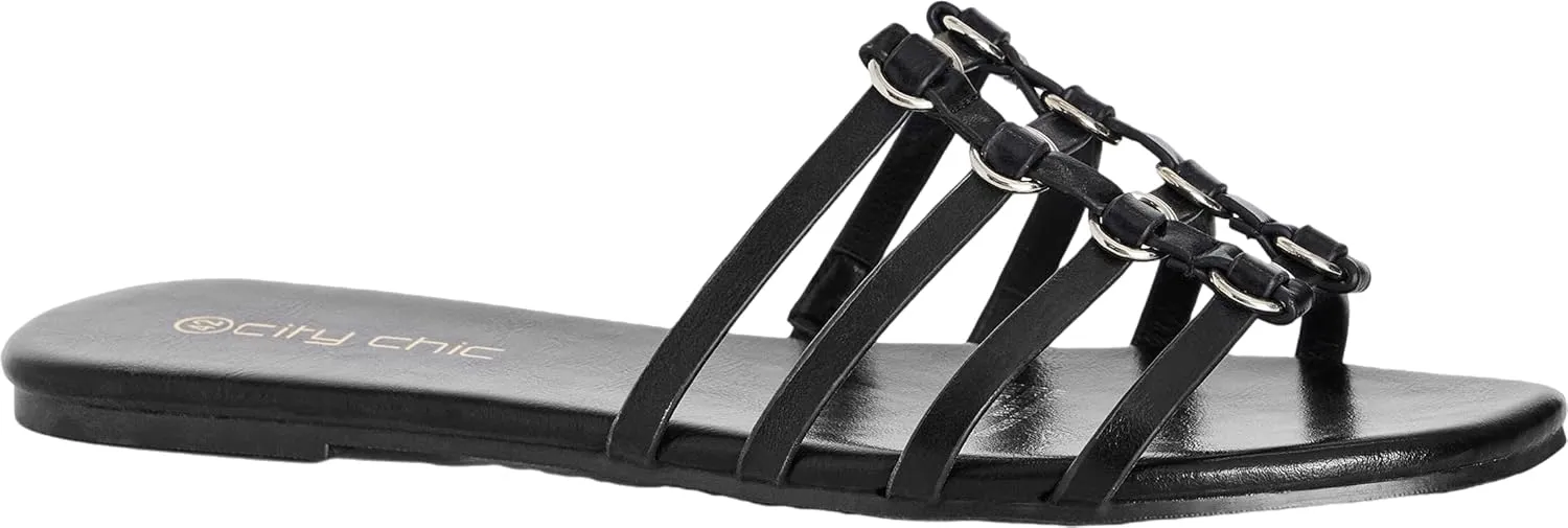 City Chic Women's Slide-Nova Sandal