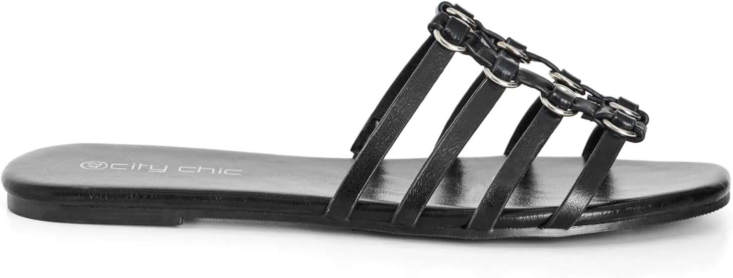City Chic Women's Slide-Nova Sandal