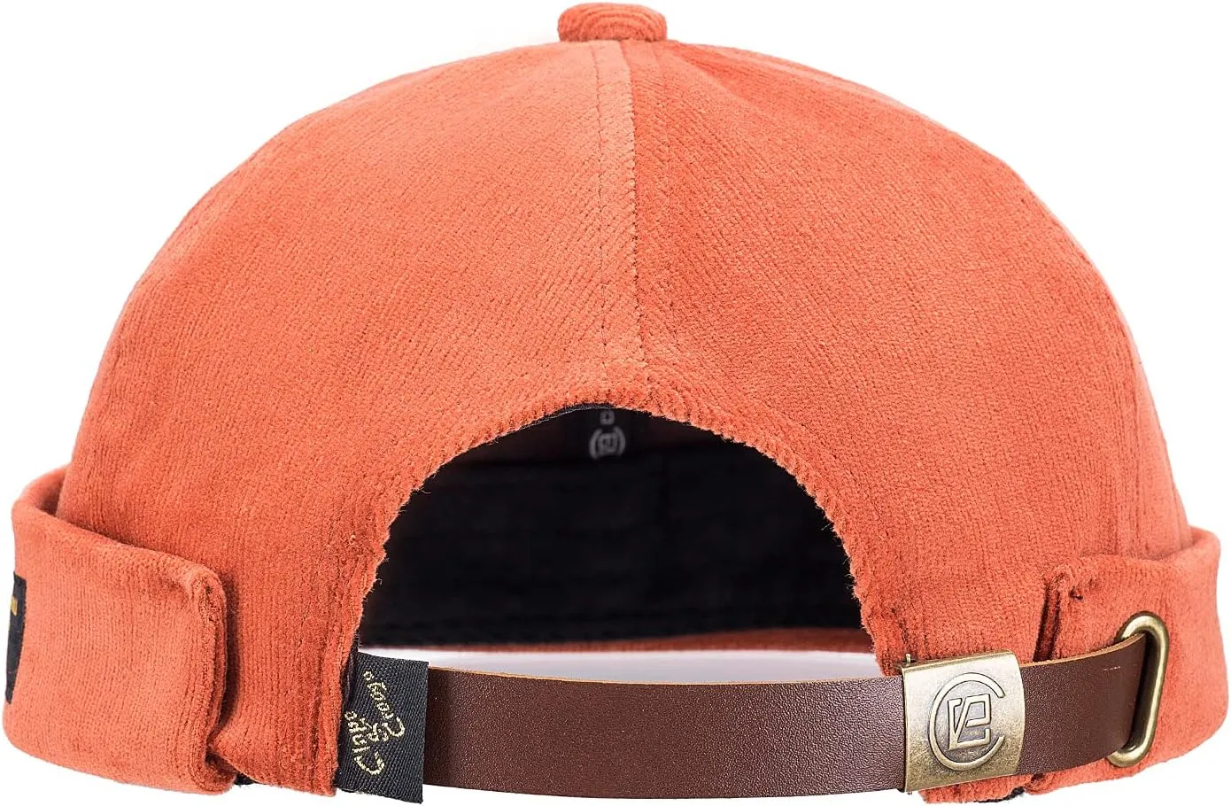 CLAPE Mens Denim Brimless Skullcap Sailor Cap Rolled Cuff Retro Beanie Hat Work Beanie Harbour Hat