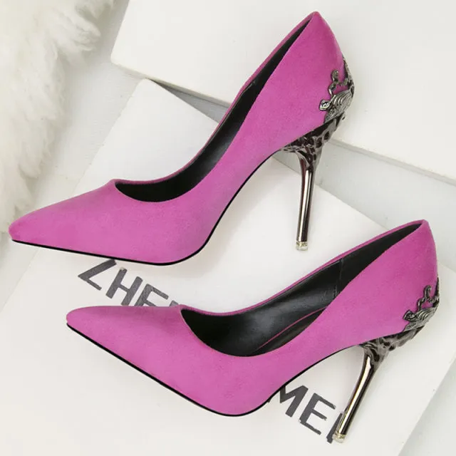 Classic Suede Office Pumps