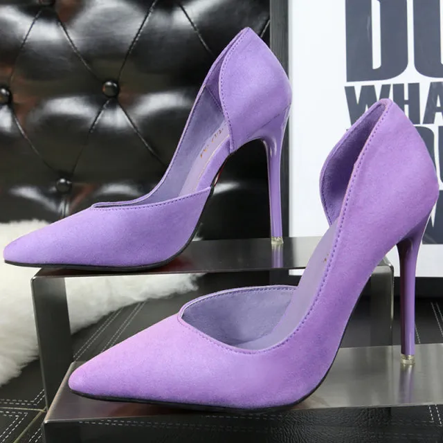 Classic Suede Office Pumps