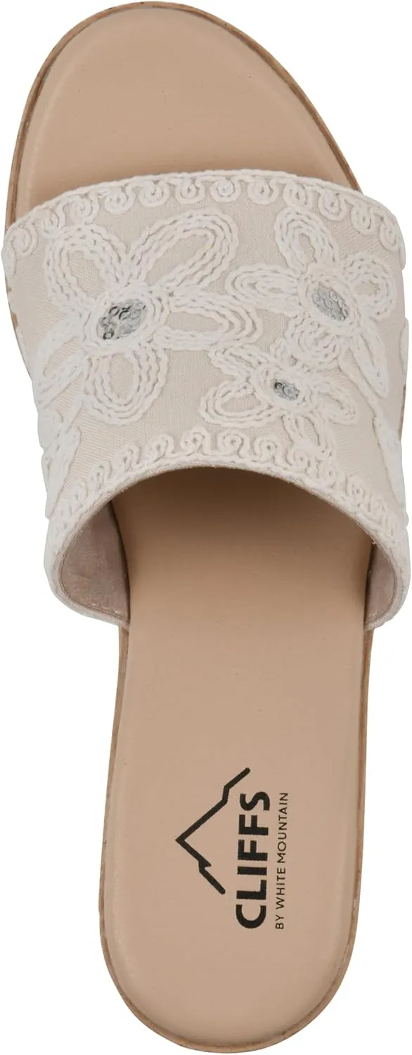 CLIFFS BY WHITE MOUNTAIN Women's Biancia Platform Slide Sandal