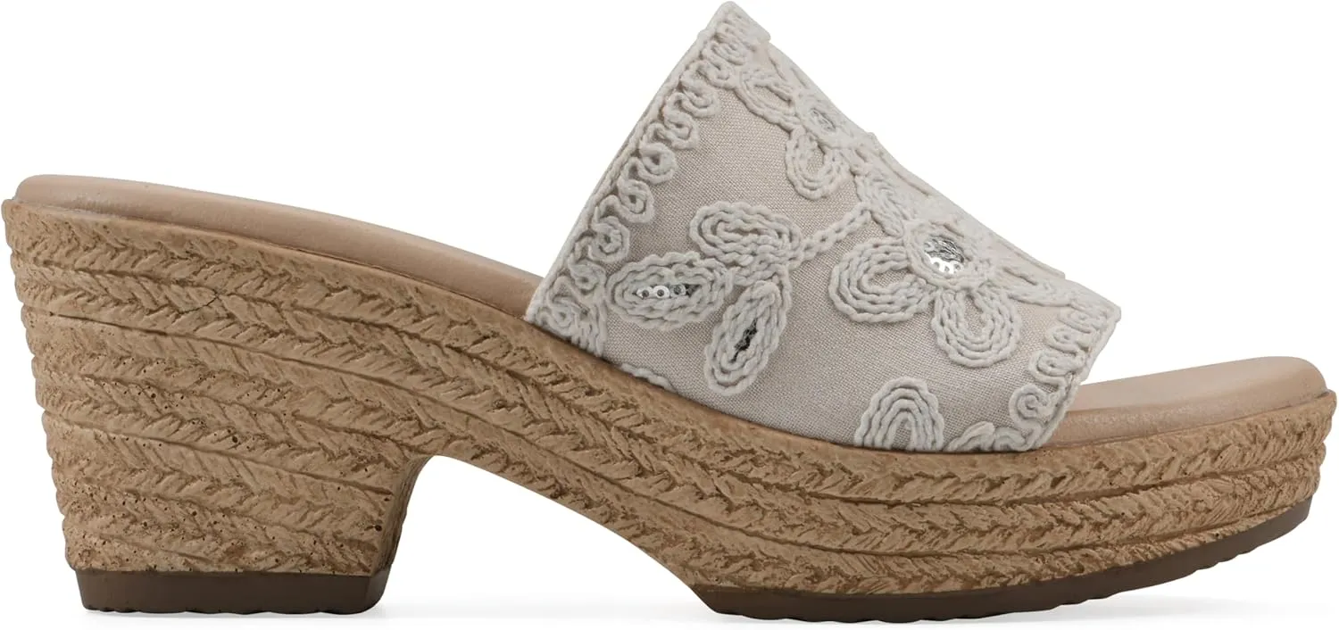 CLIFFS BY WHITE MOUNTAIN Women's Biancia Platform Slide Sandal