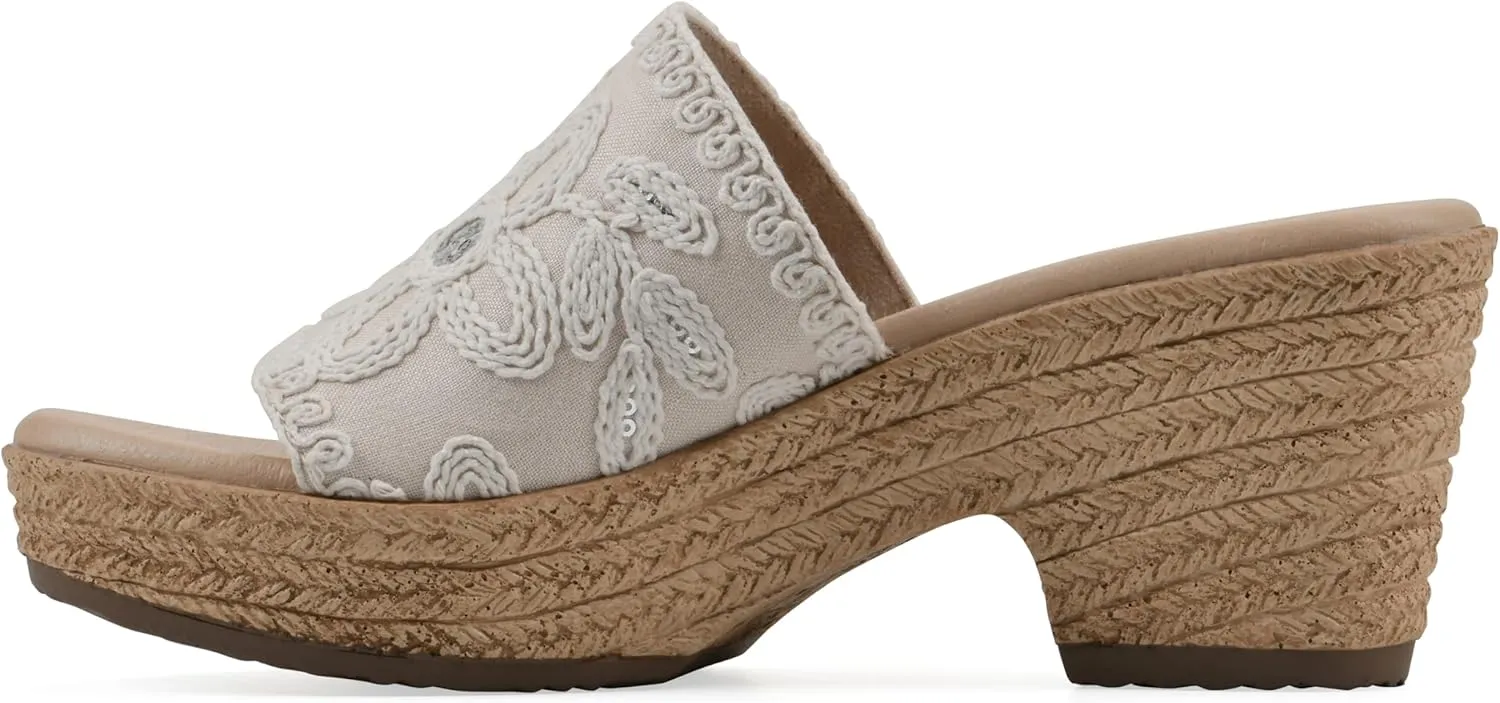 CLIFFS BY WHITE MOUNTAIN Women's Biancia Platform Slide Sandal