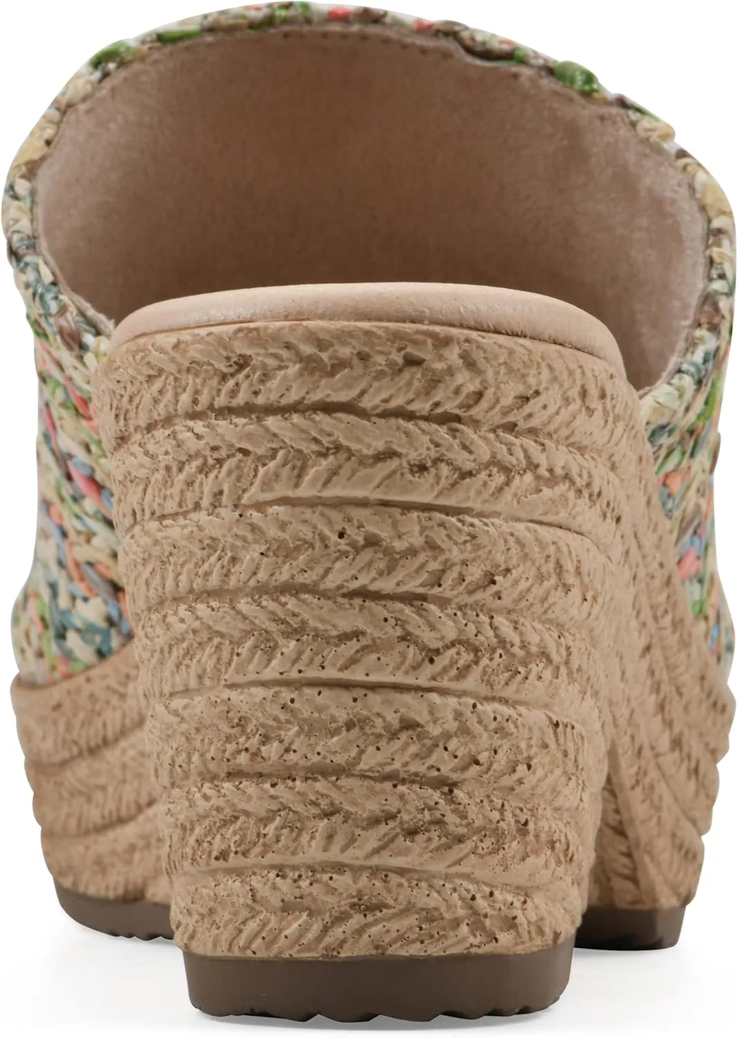 CLIFFS BY WHITE MOUNTAIN Women's Biando Platform Raffia Slide Sandal